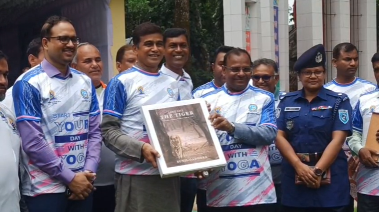 ভারতীয় হাই কমিশনের উদ্যোগে পঞ্চগড়ে ইয়োগা রানআপ অনুষ্ঠিত