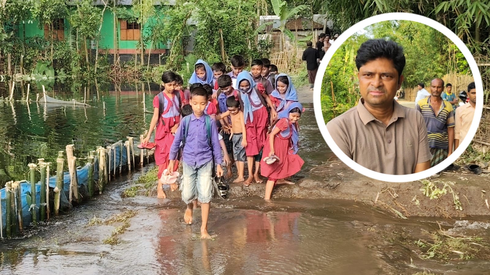 কয়েকশ’ বিঘা জমির জলাবদ্ধতা নিরসনে উদ্যোগ, প্রশংসায় বিএনপি নেতা আব্দুর রাজ্জাক