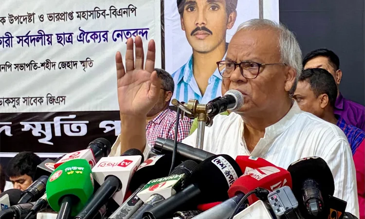 গণতান্ত্রিক আন্দোলনে শহীদ জেহাদের অবদান স্মরণীয়: রিজভী