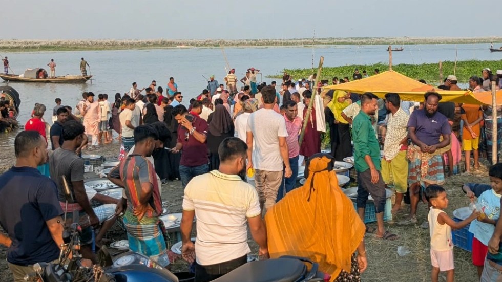 নিষেধাজ্ঞা উপেক্ষা করে পদ্মায় মা ইলিশ শিকার